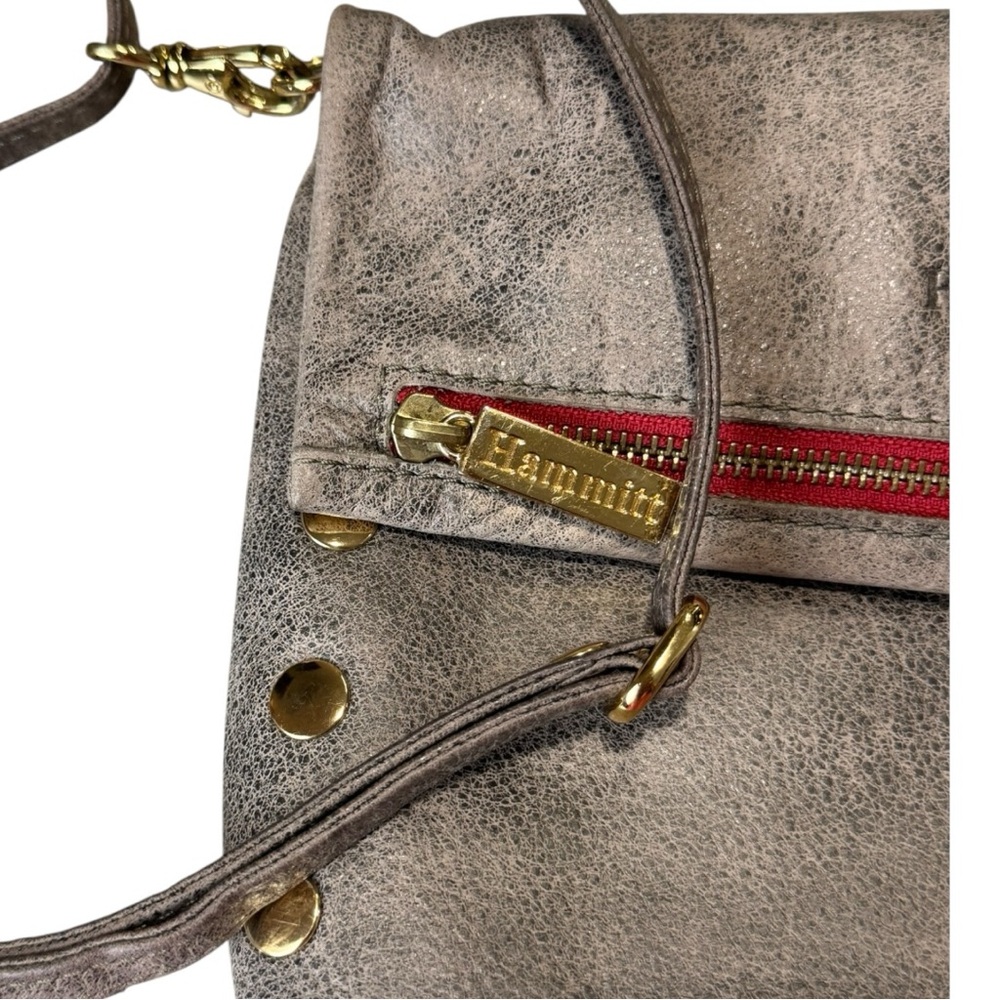 Hammitt VIP Medium Luxury Pewter Leather Crossbody Shoulder Bag - Picture 14 of 15